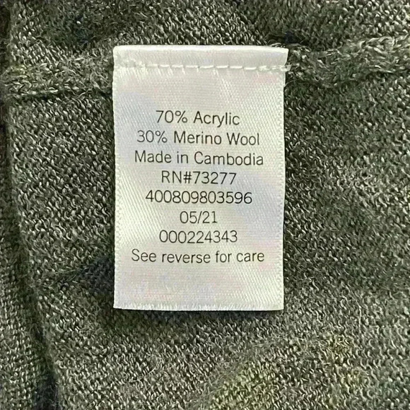 APT.9 Standard Fit Knit Wool Acrylic Crew Neck  Sweater In Green size XL - Picture 6 of 7